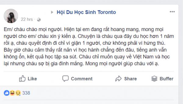 Tranh cãi xoay quanh chuyện nữ du học sinh Canada đòi bỏ về vì áp lực học tập - 1