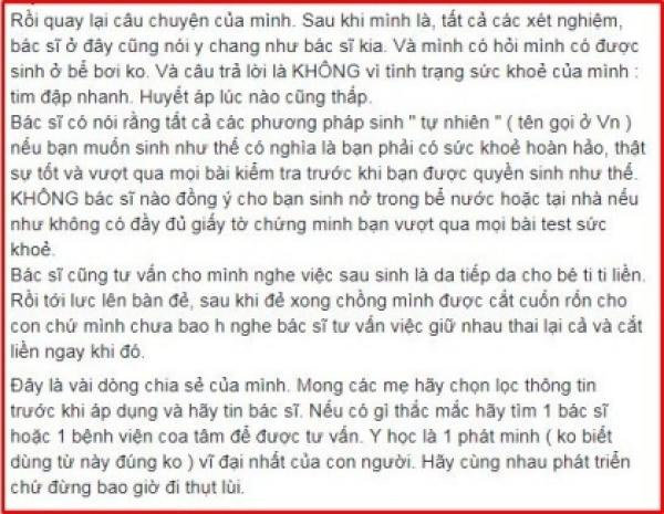 Mẹ Việt ở Đức chia sẻ câu chuyện “sinh tự nhiên” được cư dân mạng ủng hộ nhiệt tình! - 3