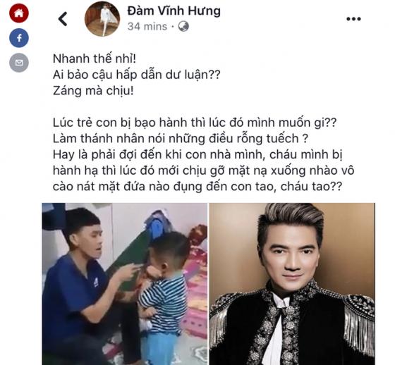 132 2 Dam Vinh Hung Noi Gi Ve Viec Treo Thuong Keu Goi Day Do Nguoi Cha Danh Con