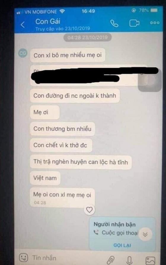 132 2 Tu Tin Nhan Cuoi Cung Cua Co Gai Tre Den Bi Kich So Phan 39 Nguoi