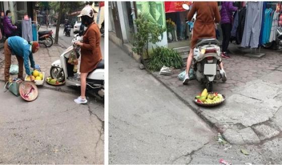 132 1 Phan No Voi Chu Shop Phi Thang Xe Can Nat Met Hoa Qua Cua Nguoi Ban Hang Rong