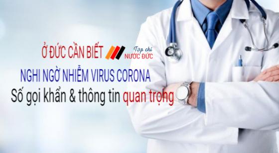 Số gọi khẩn tại Đức và những điều cần lưu ý khi nghi ngờ nhiễm Coronavirus