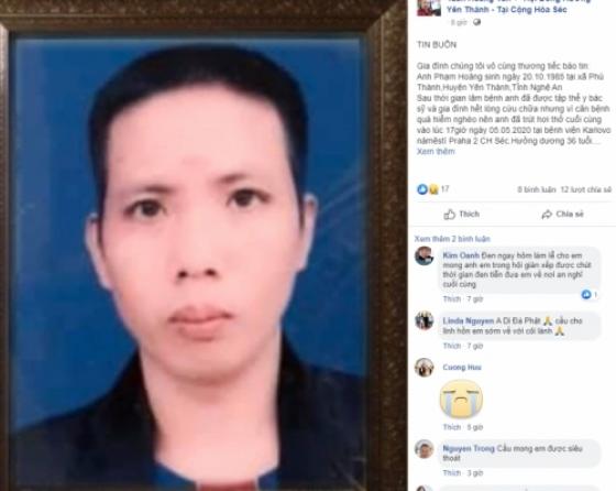132 2 Mot Lao Dong Nghe An Tu Vong Tai Cong Hoa Sec Gia Dinh Khong Du Tien Mang Thi The Ve Nuoc