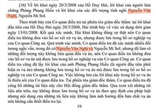 132 3 Vu An Ho Duy Hai Vi Sao 12 Nam Goi Ten Nguyen Van Nghi Bay Gio Lai La Nguyen Huu Nghi