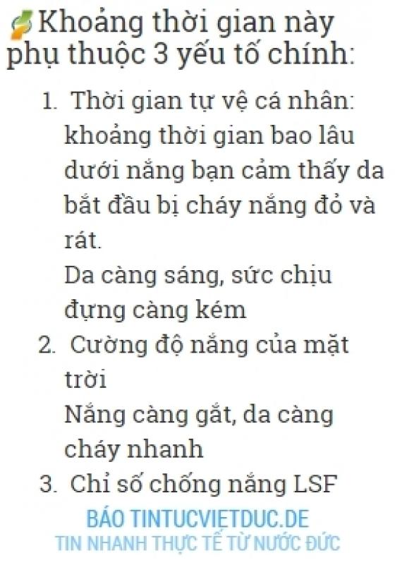 132 3 Kem Chong Nang O Duc Loai Re Nhat Co Chat Luong Tot Nhat Chuyen Gia Duc Khuyen Dung