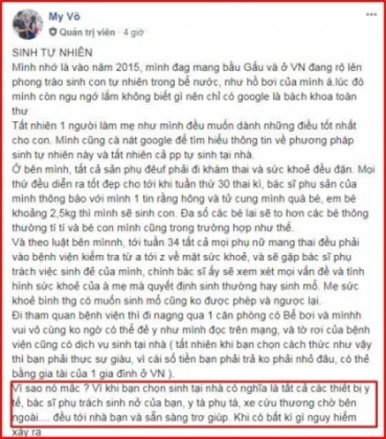 132 4 Me Viet O Nuoc Ngoai Chia Se Cau Chuyen Sinh Tu Nhien Duoc Cu Dan Mang Ung Ho Nhiet Tinh