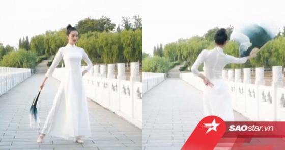 132 1 Dai Dien Trung Quoc Mac Trang Phuc Giong Ao Dai Viet Nam Thi Tai Nang Tai Hoa Hau Trai Dat 2020