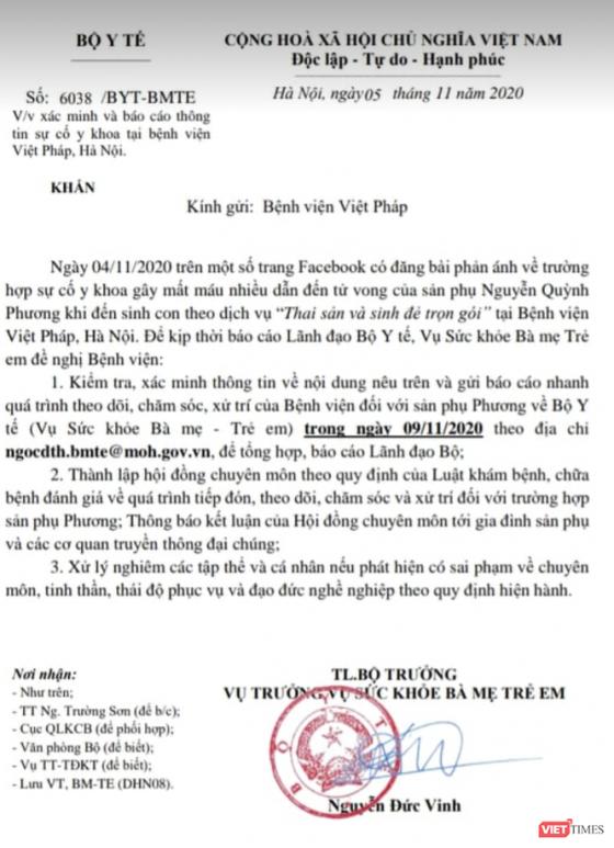 132 3 Vu San Phu Tu Vong Sau Sinh Con Giam Doc Benh Vien Viet Phap Chinh Thuc Len Tieng