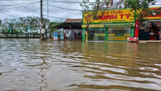 132 4 Ho Thuy Loi Thuy Dien Xa Nuoc Nhieu Noi O Hue Ngap Nang Du Troi Khong Mua