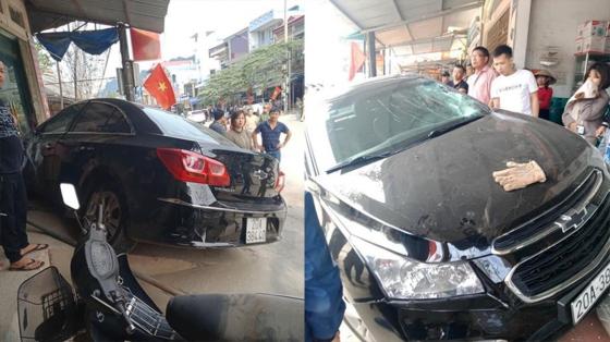 132 1 Vu O To Tong 2 Bo Con Bay Len Noc Nha O Thai Nguyen Tai Xe Da Ra Trinh Dien