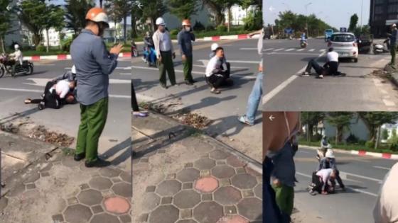 132 1 Dai Uy Cong An Dung Nhin Tai Xe Taxi Khong Che Cuop Khong Chi La Vo Cam