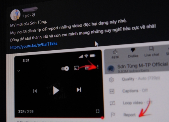 Cộng đồng kêu gọi 'report' MV mới của Sơn Tùng M-TP