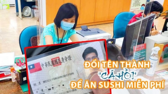 Người dân Đài Loan đổi tên để được ăn sushi miễn phí và cái kết 'cười ra nước mắt'