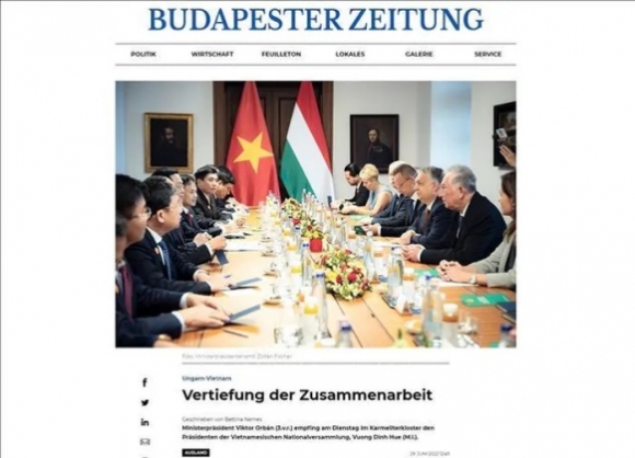 2 Truyen Thong Hungary Dua Tin Dam Net Ve Chuyen Tham Cua Chu Tich Quoc Hoi Vuong Dinh Hue