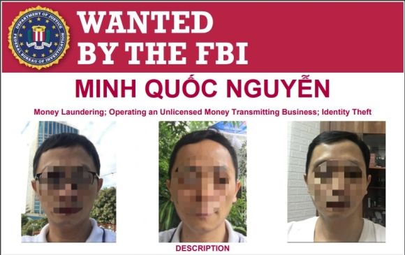 FBI truy nã một người Việt vì cáo buộc rửa tiền điện tử 3 tỷ USD