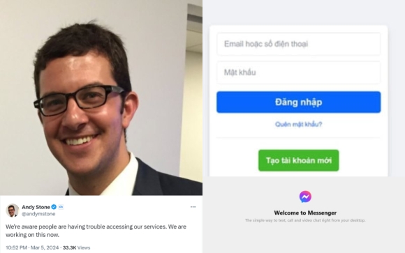 Facebook bị sập trên toàn cầu, Giám đốc truyền thông của Meta phải lên Twitter xác nhận lỗi