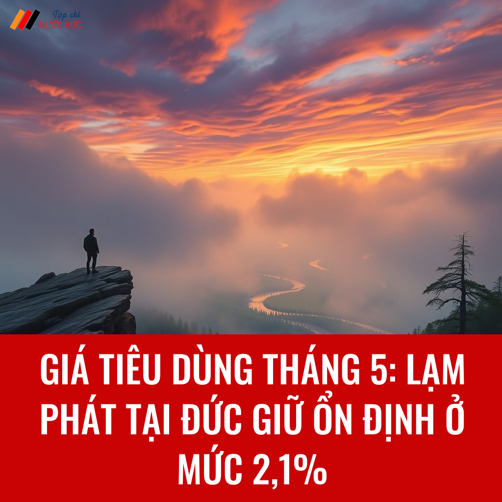 Giá tiêu dùng tháng 5: Lạm phát tại Đức giữ ổn định ở mức 2,1%