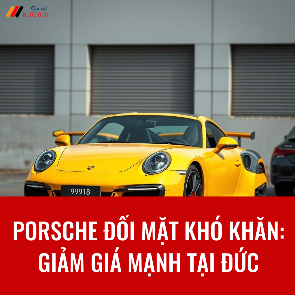 Porsche đối mặt khó khăn: giảm giá mạnh tại Đức