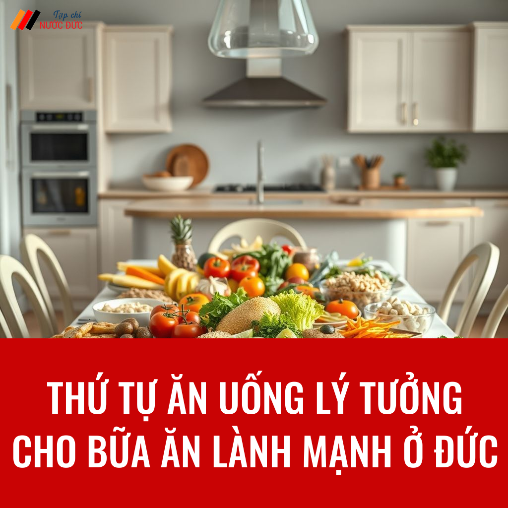 Thứ tự ăn uống lý tưởng cho bữa ăn lành mạnh ở Đức