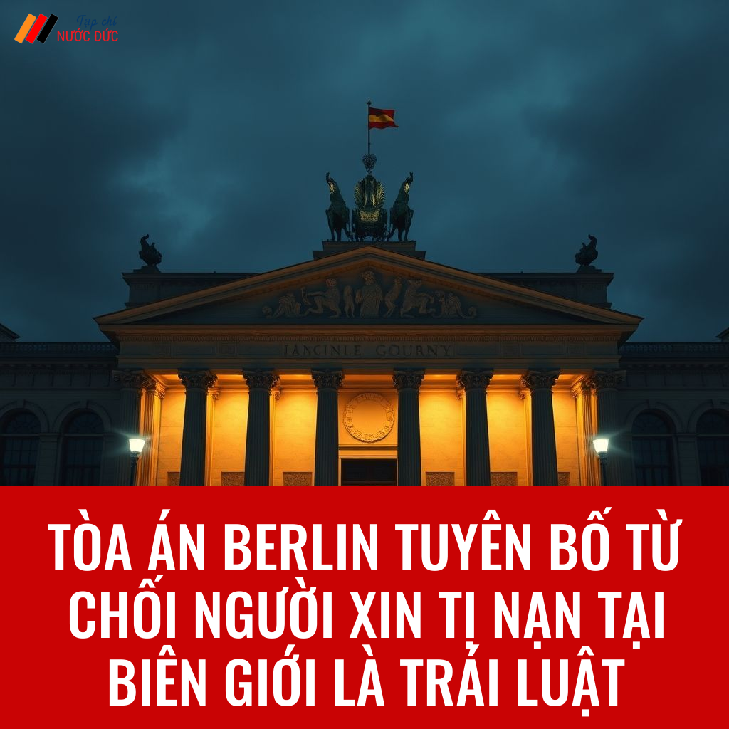 Tòa án Berlin tuyên bố từ chối người xin tị nạn tại biên giới là trái luật