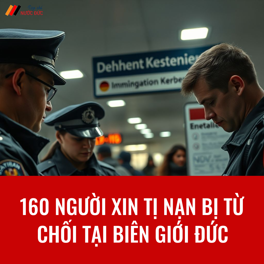 160 người xin tị nạn bị từ chối tại biên giới Đức