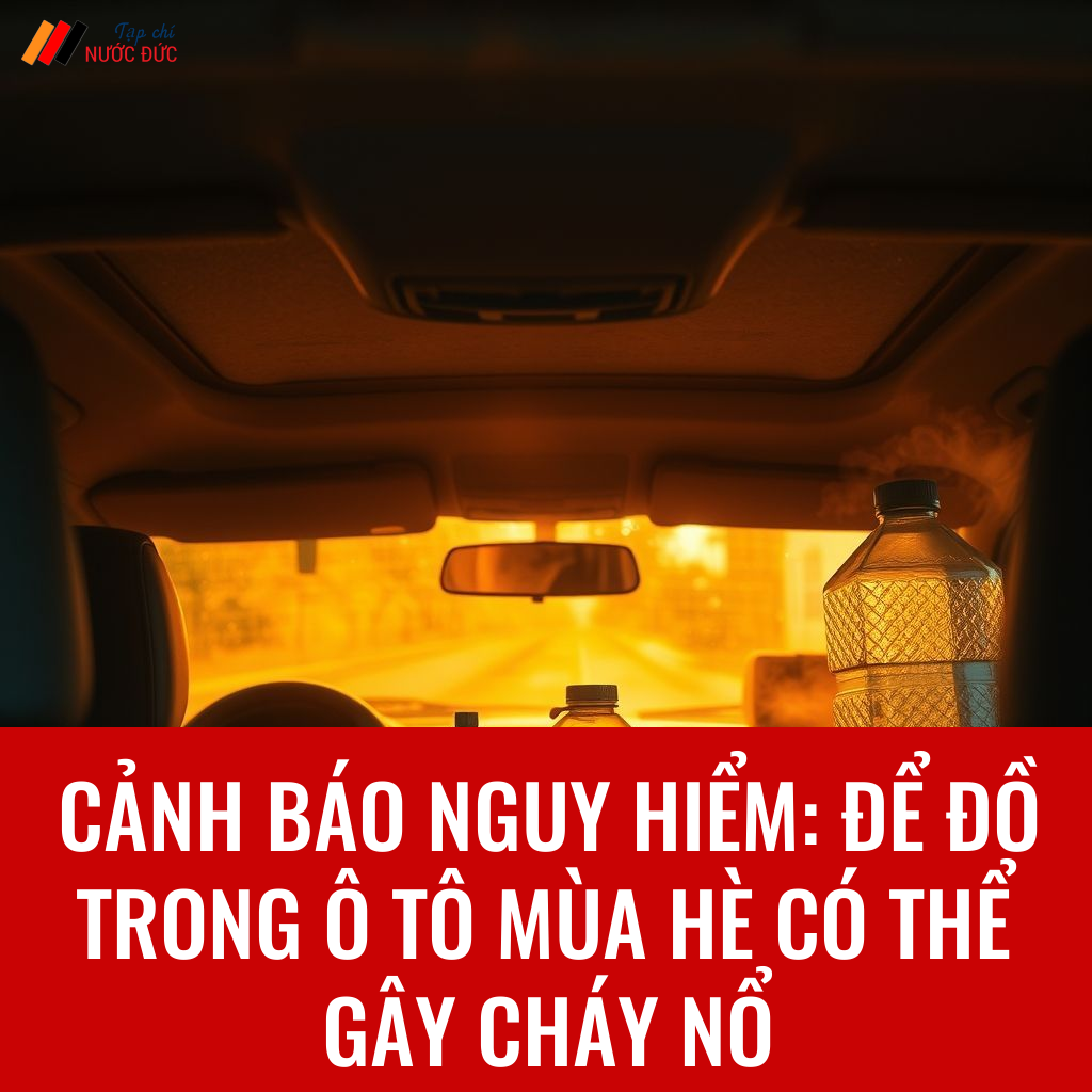 Cảnh báo nguy hiểm: Để đồ trong ô tô mùa hè có thể gây cháy nổ