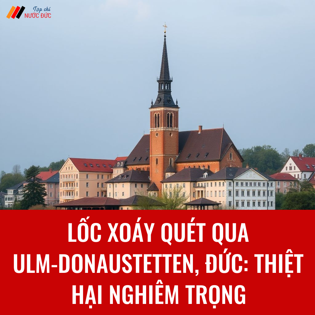 Lốc xoáy quét qua Ulm-Donaustetten, Đức: Thiệt hại nghiêm trọng