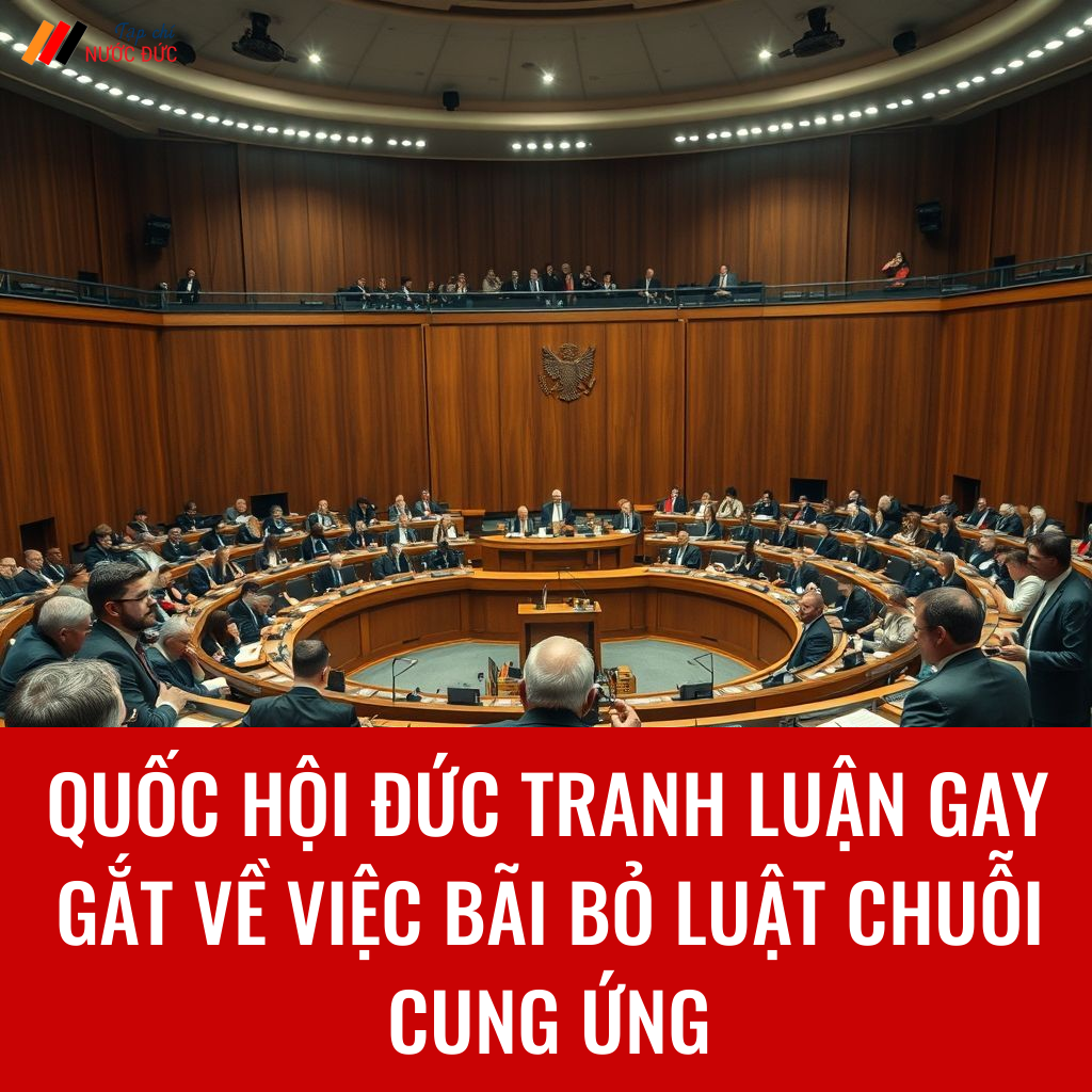 Quốc hội Đức tranh luận gay gắt về việc bãi bỏ Luật chuỗi cung ứng