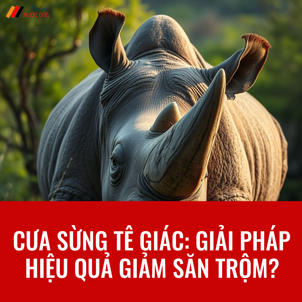 Cưa sừng tê giác: giải pháp hiệu quả giảm săn trộm?