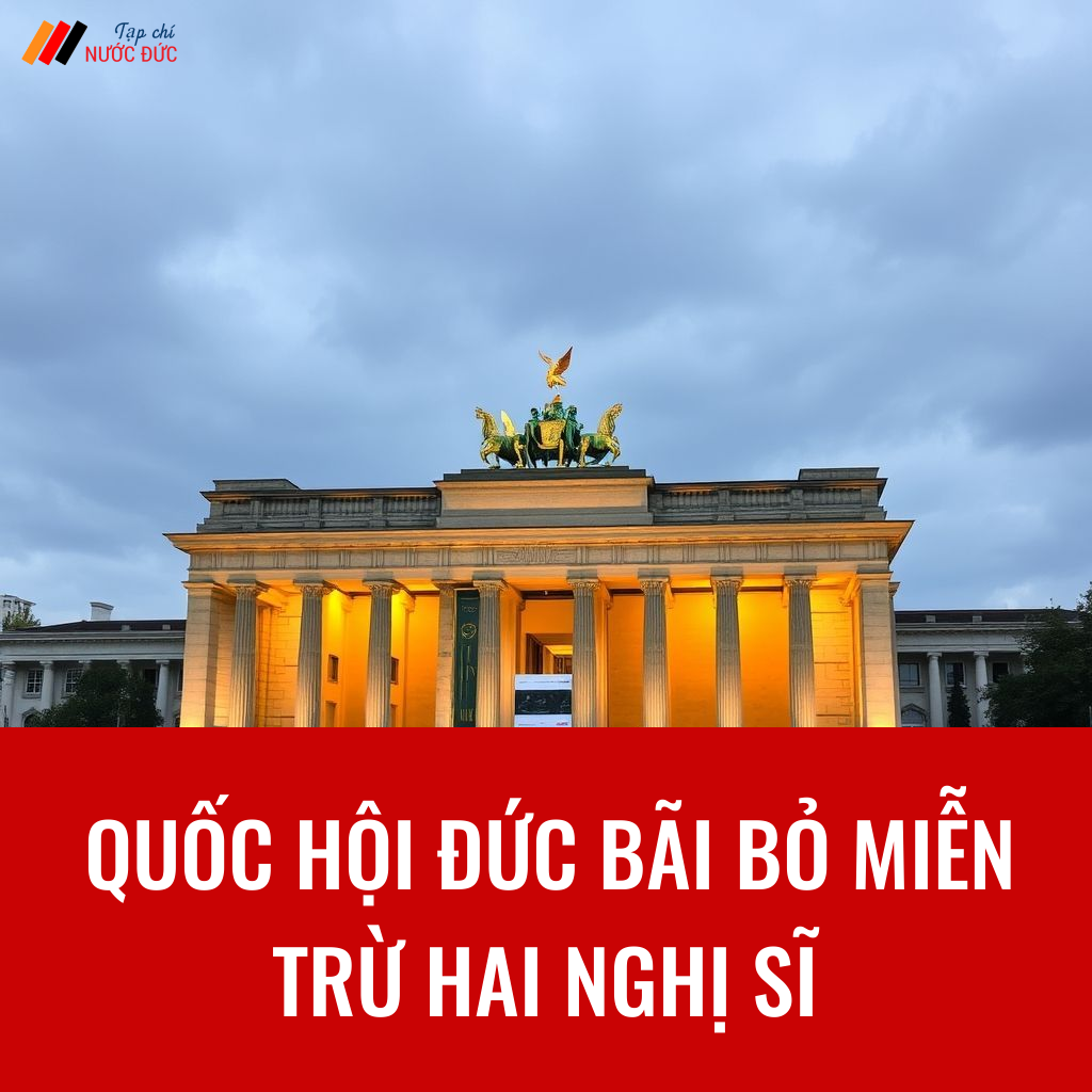 Quốc hội Đức bãi bỏ miễn trừ hai nghị sĩ