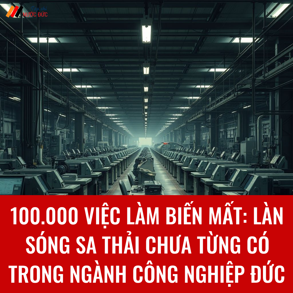 100.000 việc làm biến mất: Làn sóng sa thải chưa từng có trong ngành công nghiệp Đức