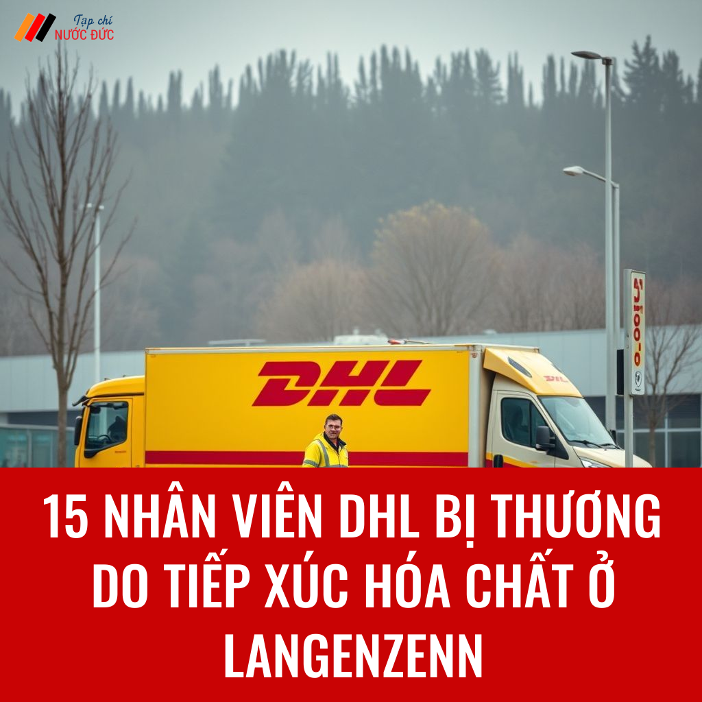15 nhân viên DHL bị thương do tiếp xúc hóa chất ở Langenzenn