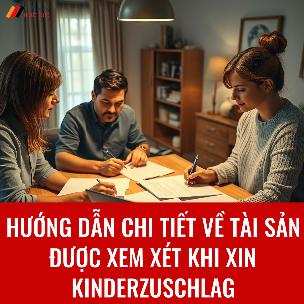 Hướng dẫn chi tiết về tài sản được xem xét khi xin Kinderzuschlag