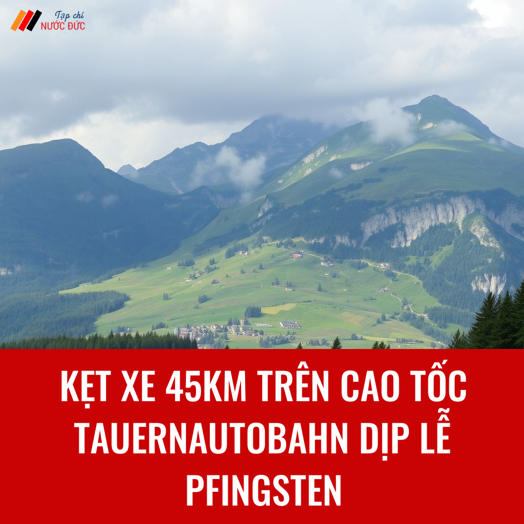 Kẹt xe 45km trên cao tốc Tauernautobahn dịp lễ Pfingsten