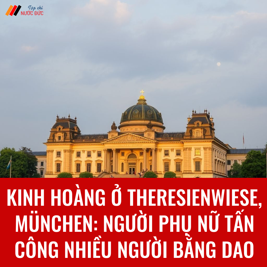 Kinh hoàng ở Theresienwiese, München: Người phụ nữ tấn công nhiều người bằng dao