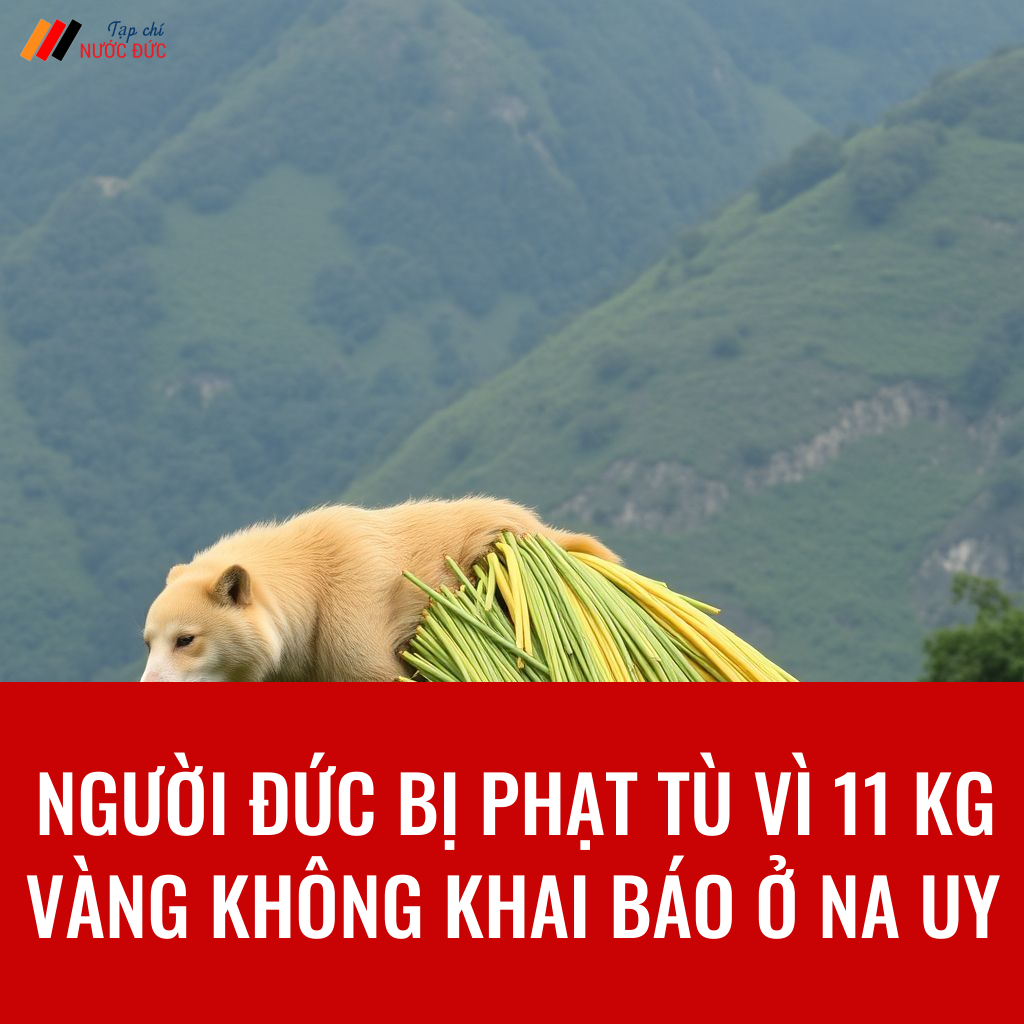Người Đức bị phạt tù vì 11 kg vàng không khai báo ở Na Uy
