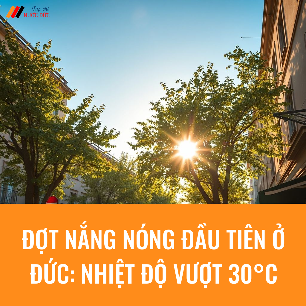 Đợt nắng nóng đầu tiên ở Đức: Nhiệt độ vượt 30°C