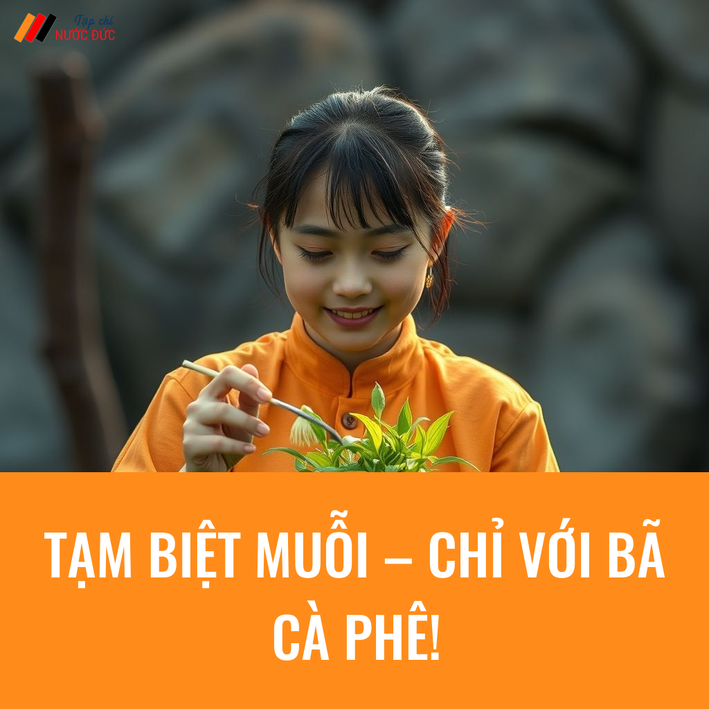 Tạm biệt muỗi – chỉ với bã cà phê!