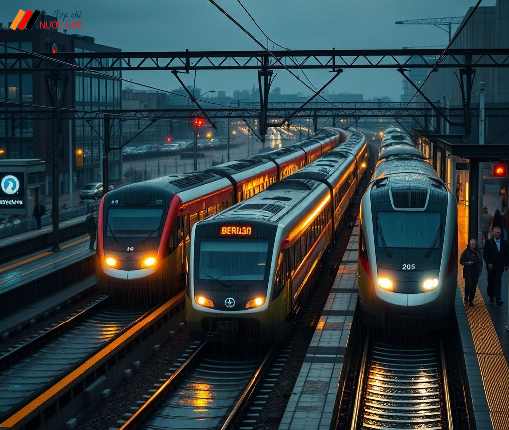 Hệ thống tàu điện ở Berlin hoạt động trở lại sau cuồng phong