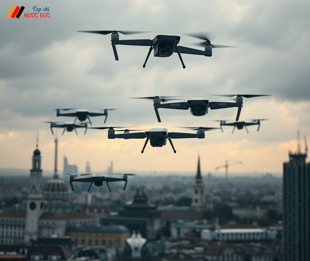 Đức tăng cường phòng thủ, mở rộng hệ thống chống drone tại các cơ sở hạ tầng trọng yếu