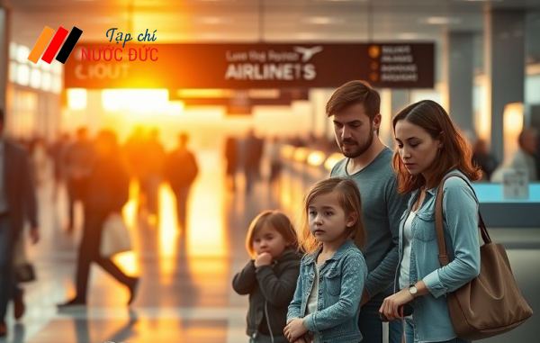 Chuyến bay bất ngờ cất cánh bỏ lại gia đình có hai con nhỏ