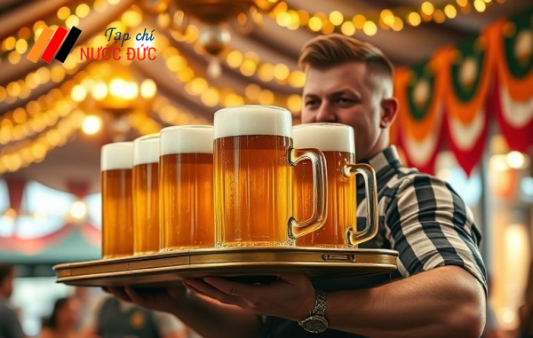 Thử thách nâng Maß bia tại Oktoberfest 2025
