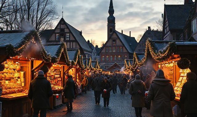 Chợ Giáng sinh ở Essen-Steele mở cửa sớm nhất nước Đức