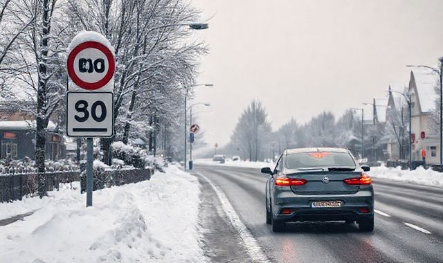 Lái xe ở Đức vào mùa đông: phải làm gì khi biển báo giao thông bị tuyết che khuất?