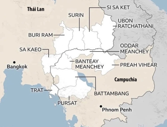 2 Thai Lan Tuyen Bo Kiem Soat Toan Bo Bien Gioi Phia Nam Voi Campuchia