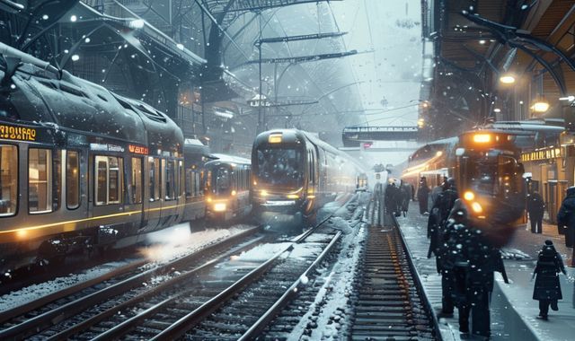 Giao thông đường sắt Đức bị ảnh hưởng do thời tiết mùa đông